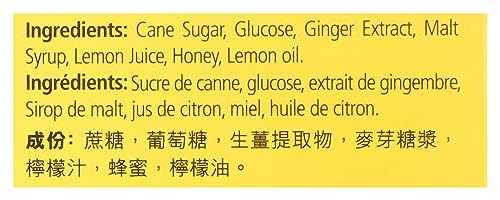 Prince Of Peace Lemon Ginger Honey Crystals Instant Tea, Decaffeinated, 10 Bags (Pack Of 6)