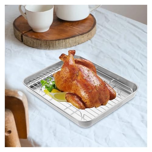 Plaque de cuisson en acier inoxydable et grille de refroidissement pour biscuits et pain