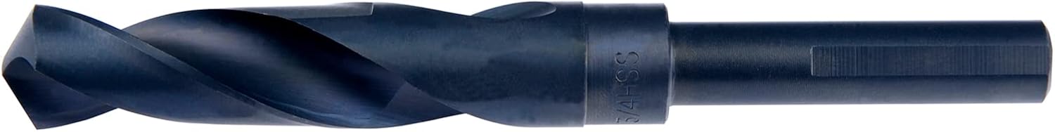 MAXTOOL 1-3/32" Silver and Deming Drill Bits HSS M2 S & D Drill Bits Prentice Twist Drills Black Oxide 3-Flat on 1/2" Shank 3-Flat 6" OAL; SD02B03R106