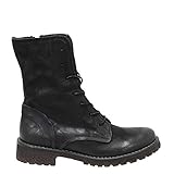  Felmini - Damen Schuhe - Verlieben Caster B501 - Cowboy & Biker Stiefel - Echtes Leder - Schwarz - 41 EU Size