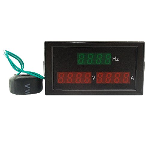 Uniquegoods Digital Voltmeter NEUE AC 80-300 V 100A 45-65Hz Frequenz Volt Amp Panel Meter