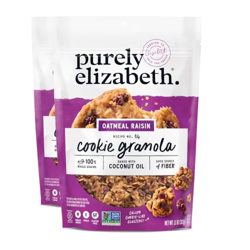 Purely Elizabeth Granola Ckie Oatml Raisn 11 OZ (Pack of 2)
