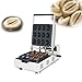 Gaone 1600W Belga Creatore della Cialda, Elettrico Antiaderenti Waffler 2-Fetta Cialde di Temperatura E Controllo dei Tempi per La Mini Individuale Cialde, Panini, Patate Schiacciate,220V