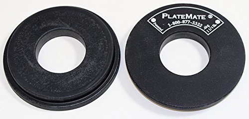 Platemate 1.25 lb. Donut Pair - Magnetic Add-On Weights for Iron or Steel Pro-Style Dumbbells and Barbells (2.5 lb. Set)