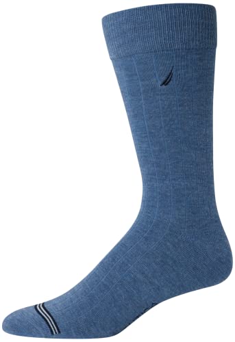 Nautica Mens Dress Socks Business Formal Comfort Stretch Crew Socks 5 Pack