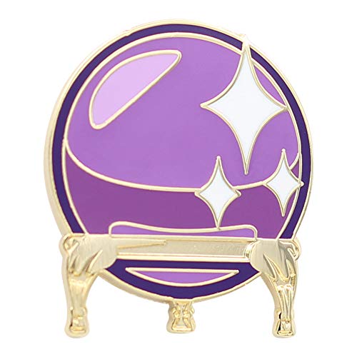 REAL SIC Crystal Ball Enamel Pin - Occult Lapel Pin for Psychics, Indigo Children & The Initiated - Enamel Pin Accessory for Jackets, Backpacks, Hats, Bags & Tops
