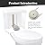 Nereusfwater Toilet Flush Valve Replacement Kit, Universally for 3-Inch One-Piece Toilets, Includes Chain & Rubber Seal, Compatible with TOTO, American Standard, and Other WC Tank Repair Parts