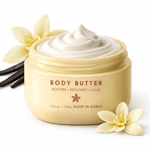 Baere Collagen Body Butter with Strawberry Milk – Dermatologist Tested, Anti Aging Korean Skin Care – Deep Moisture For Soft Dewy Skin & Smooth Texture – Vegan Clean Beauty Body Moisturizer – 7 Fl Oz