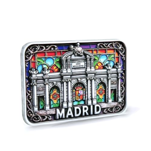 BDM - Iman de Madrid, iman Nevera madrileño, Puerta de Alcala, Oso y madroño, Cibeles, Metro de Madrid, Gran Via, monumentos - Modelo 1