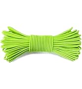Bungee Shock Cord, Yellow, 5/32inX65FT, 100% Natural Latex Core