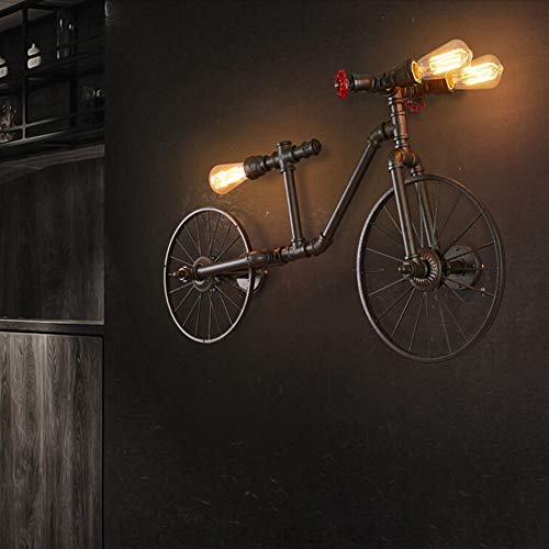 Preisvergleich Produktbild CHUNSHENN Licht Luxuxentwurf Amerikanischer Radfahren Kronleuchter Retro Loft Industrie Wind Nostalgic Café-Bar Restaurant Kronleuchter Schlafzimmer Wandleuchte Pipes (Size : Bronze)