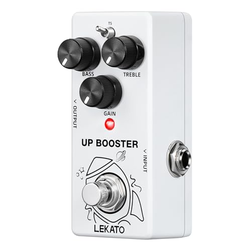 LEKATO Boost Guitar Pedal, 2-Mode Clean and TS Booster, Mini
