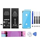  OuiSmart kit Batterie pour iphone 8 Plus (Joint Noir)