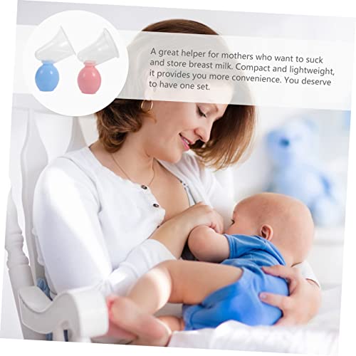 DOITOOL 6 Conjuntos De Lactador Portátil Bomba De Mão De Mão Bomba De Mama De Mão Copo De Coleta De