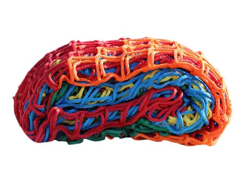 階段保護ネット デコレーションネット 耐衝撃性 簡単取り付け 耐引裂性 密度がいい 貨物 網目 5cm colorful 1.5M*4M