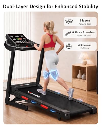 Image of WENOKER Treadmill for Home, Folding Treadmill with 15% Auto Incline | 3.0HP Folding Treadmill with App,12 Workout Programs, Max 8.7 MPH Running Machine, 300 LBS Capacity