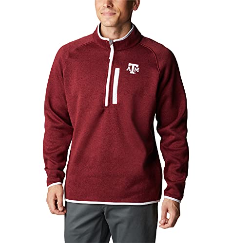 Image of Columbia NCAA mens Collegiate Canyon Point Sweater Fleece Half Zip