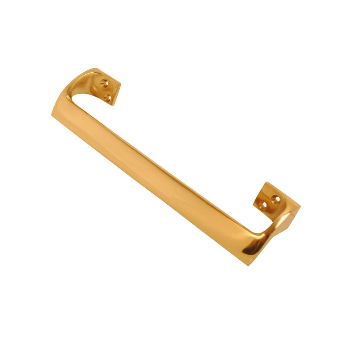VIBE Oval Grip Handle 300mm on Brass Pull Handle on Brass for Internal Doors