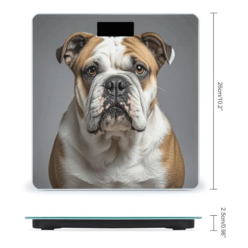 Báscula digital para baño con plataforma amplia y pantalla LCD miniatura 2