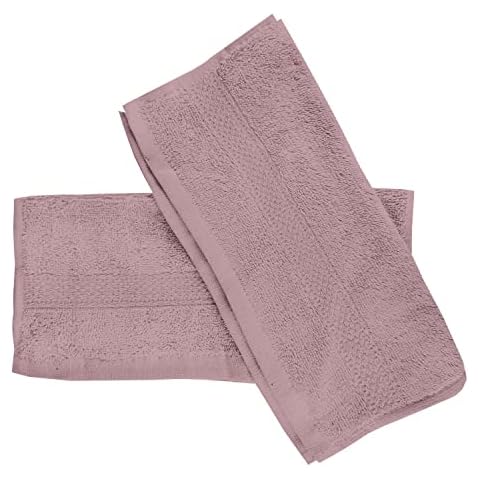 Soleil d'ocre Set of 2 Pink Guest Towels Cover