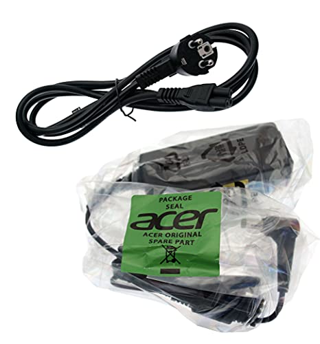 Original Acer Netzteil 19V/3,42A/65W Mit EU-Kabel – Kompatibel Mit Aspire E1-531 Serie & Anderen Modellen