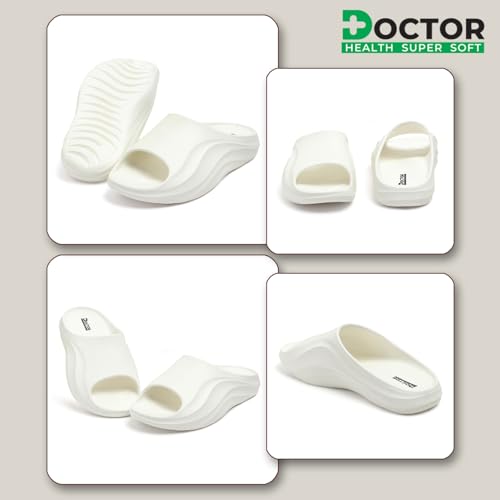 Image of DOCTOR HEALTH SUPER SOFT Slides for Men|| Lightweight || Skid Resistant || Men's Casual Slides - Stylish, Comfortable, and Anti-Slip Footwear for Everyday Use|| Flip-Flop & Sliders for Men