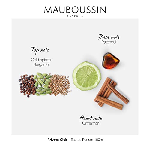 Mauboussin - Private Club 100ml (3.3 Fl Oz) - Eau de Parfum for Men - Woody & Oriental Scents - Image 5