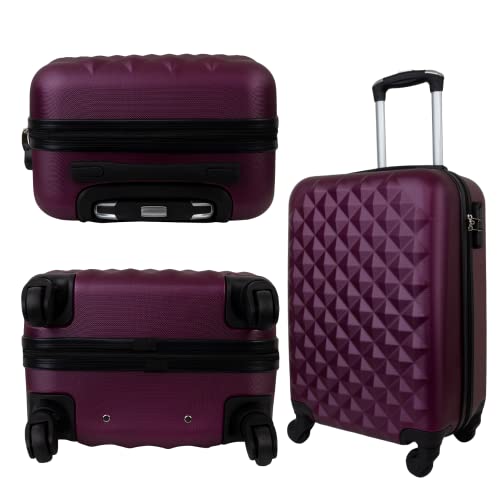 Conjunto de Malas de Viagens Para Bordo - Cadeado Acoplado 4xRodas 360°