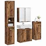 【Dimensions Robustes】 This collection includes quatre pièces pratiques : un cabinet de lavabo de 64,5 x 33,5 x 59 cm, un miroir de 64 x 20 x 66,5 cm, et deux meubles - 32 x 33,5 x 90 cm et 32 x 33,5 x 188,5 cm. Ces dimensions sont conçues pour offrir beaucoup de place sans encombrer, tout en s’intégrant parfaitement dans n'importe quel style de maison.