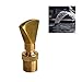 NAVADEAL 1/2" DN15 & 3/4" DN20 Brass Narrow Fan Shaped Water Fountain Nozzle Spray Pond Sprinkler - for Garden Pond, Amusement Park, Museum, Library