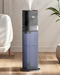 AILINKE Humidifier for bedroom,8L/2.1Gal Humidifiers for Large Room,Ultrasonic Cool Mist,Top Fill,5 Ambient Lights, Extended Tube, 360°Nozzle, Essential Oil Diffuser, Humidity Control, 12H Timer,Blue