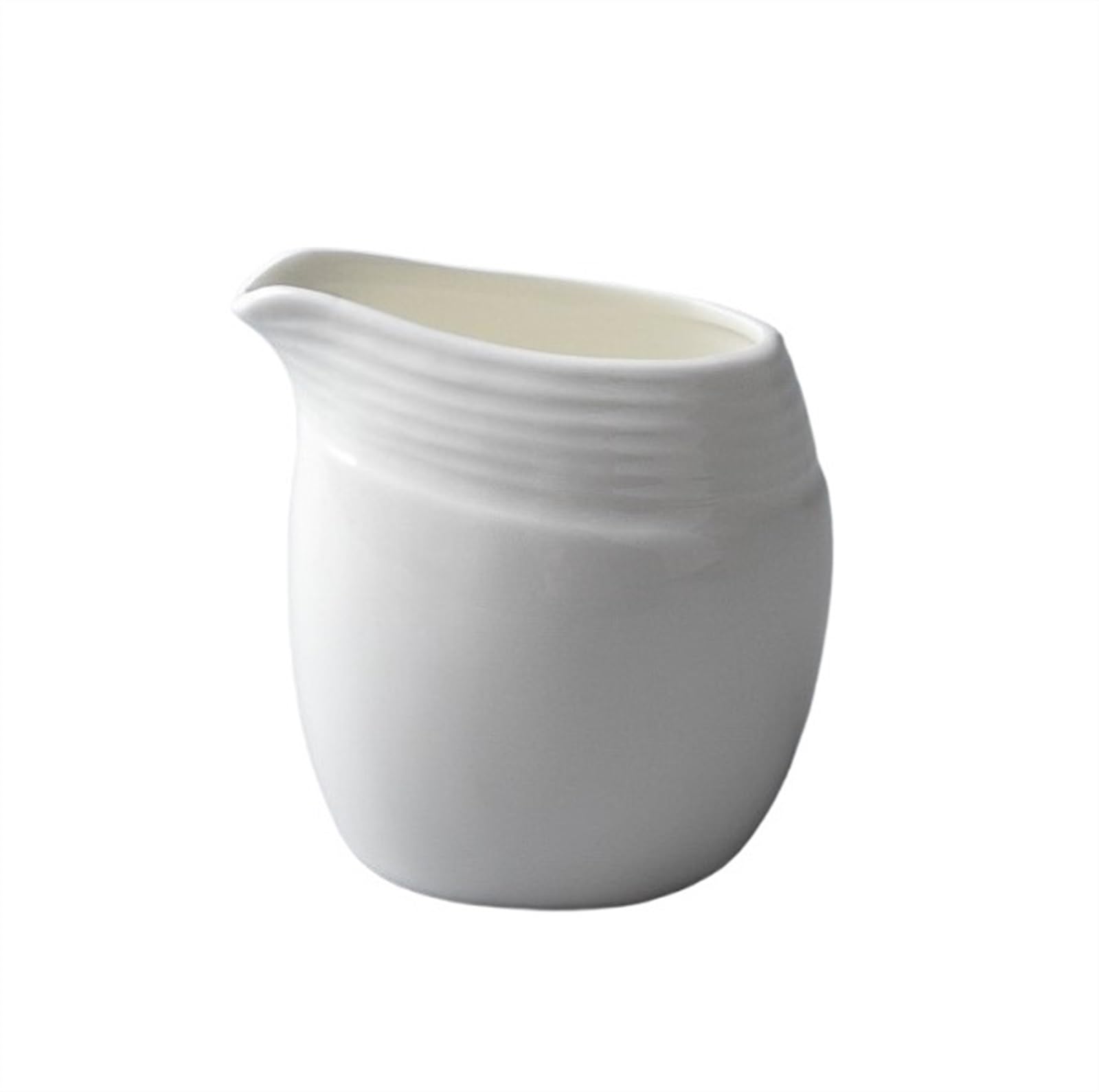 Saucière en céramique blanche 200 ml pour verser les sauces et vinaigrettes