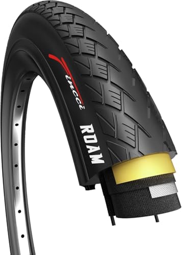 Fincci Pneu Velo 700x35c (37-622) Roam, Protection Nylon Anti-Crevaison 1mm 28 Pouces, 30 TPI, Tringle Souple – Idéal pour Vélo Urbain, Route, VTC et VAE....