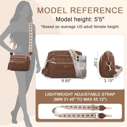 Image of Vegan Leather Crossbody Bags for Women Anti theft Purses and Handbag