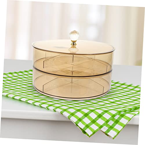 Boîte à goûter jaune HEMOTON à double couche pour la conservation des snacks et fruits secs - 7
