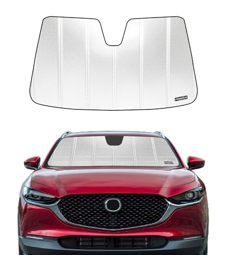 Pigenius Windshield Sun Shade for Mazda CX-30 2020-2025. Reflective Aluminum Film Front Window...