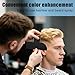 2pcs Barber Enhancement Cards, Black Plastic Easy to Clean Hairline Shaping Spray Tools with Measurement Indicators Reusable Hair Cutting Tools for Edge Hair Liner Beard Shaping Accessories (T Shape)