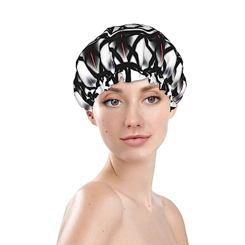 Bonnet de douche imperméable vegvisir réutilisable à double couche pour bain - 4