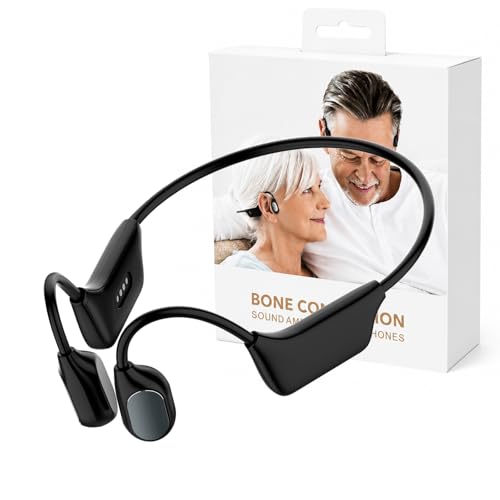 mocodi Bone Conduction Headphones Bluetooth Amplifier for Seniors & Adults - Open-Ear Design for Comfortable Daily Use Up to 9-Hour Battery IP67 Water Resistant