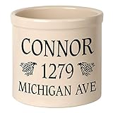 Personalized 2 Gallon Crock Pot with acorn design