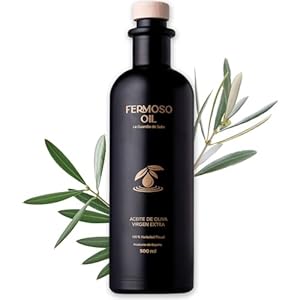 FERMOSO Olivenöl - Natives Olivenöl Extra (500ml) - 100 Prozent Picual-Oliven, kaltgepresst, polyphenolreich, DOP Sierra Mágina aus Spanien, Andalusien