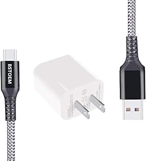 USB C Cable with Quick Wall Plug BSTOEM 3A Type C Charging Cord