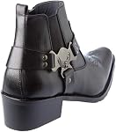 Men's Cowboy Boots Western Pointed Toe Zipper Dress Casual Riding