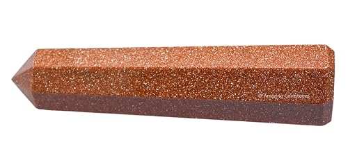 Image of Amazing Gemstone Red Goldstone Crystal Towers - Natural Healing Crystal Point Obelisk for Reiki Healing and Crystal Grid (3 inch to 4 inch INCH)