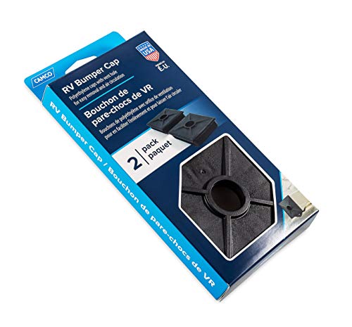 Camco 4-Inch Rv Bumper Caps | Easy Removal | Durable Construction | Black, 2-Pack (40303) #TOP3