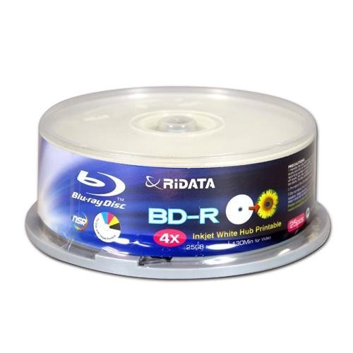 Ridata Blu-ray Disc Bd-r 25gb 4x Inkjet White Hub Printable-picture-11