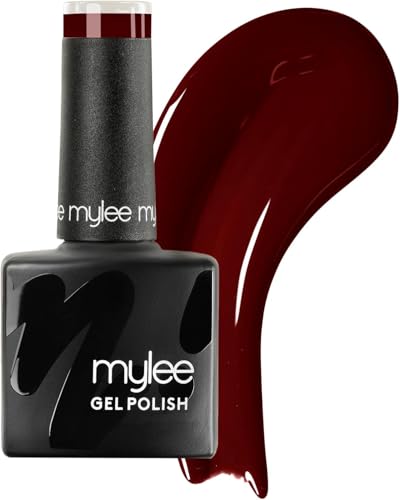 Mylee Smalto Semipermanente 8ml [Diva] - Gel Unghie Rosso UV/LED per Manicure, Pedicure e Nail Art Professionale, Lunga Durata Uso Salone o Casa [Red Range] - Fino a 21 Giorni Senza Sbeccature