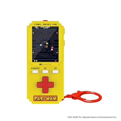 Image of My Arcade Pac-Man Pixel Pocket Pro: Pac-Man Video Game, Portable Keychain Arcade, Retro Gaming, Pacman Toys