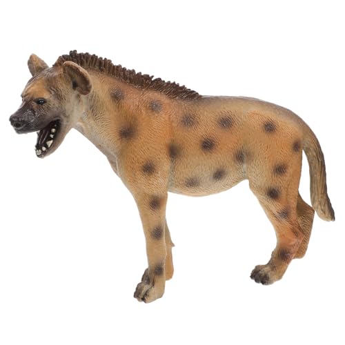 Yardwe Statua Iena in Plastica Simulata Giocattolo Educativo per Iena Selvaggia Decorazione Casa e Giardino Figura Animale Jungle per Ragazzi e Ragazze