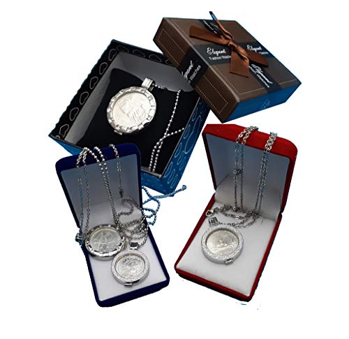Moneda 500 liras de plata en colgante de plata esterlina con collar largo de 90cm 6